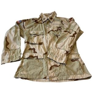 US Army Desert Camo Combat Coat Jacket Medium Regular Military Uniform